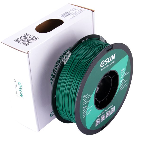 Esun PLA+ 3D Printer Filament 1.75mm Πράσινο-Green 1kg - Image 3
