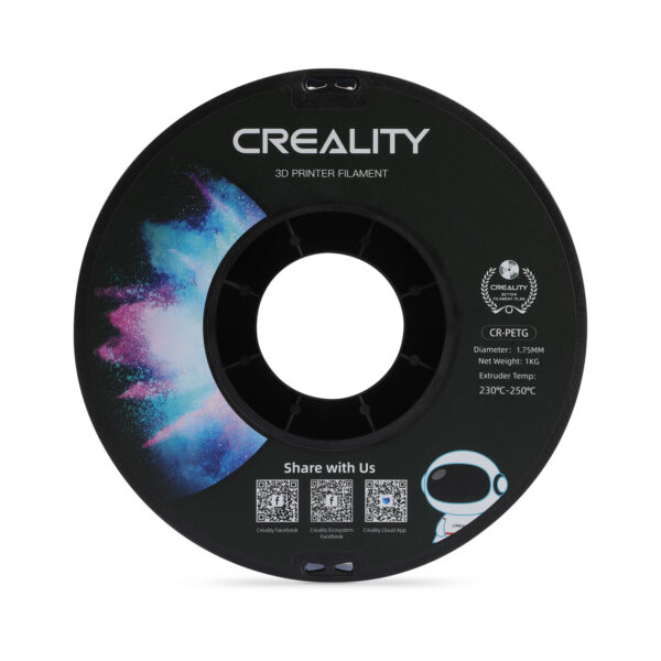 Creality3D CR-PETG 1.75mm Μαύρο - Black 1kg (3301030035) - Image 2