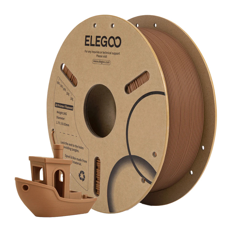 Elegoo Wood PLA Teak Wood 1kg - Image 2